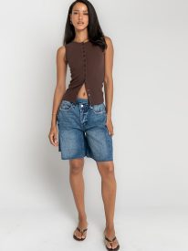Nicerway Cross Over Denim Shorts
