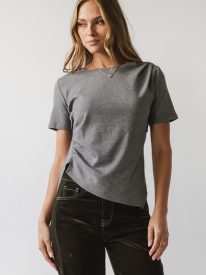 Stan Ruched Top in Grey - FINAL SALE