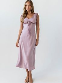 Tracey Maxi Dress in Mauve