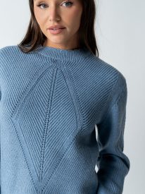 Bostyn Knit Sweater in Blue - FINAL SALE