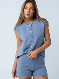 Nicerway Knit Shorts in Blue