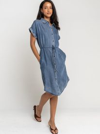 Sherry Denim Midi Dress