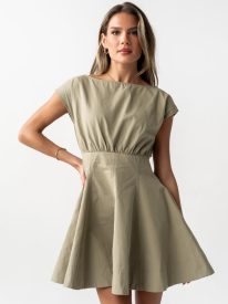 Kinzey Mini Dress in Olive