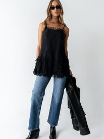 Lewis Lace Mini Dress in Black - FINAL SALE