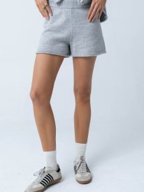 Paige Knit Shorts in Grey
