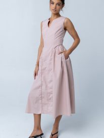 Nicerway Midi Dress in Rose