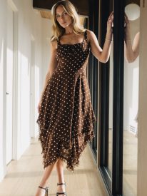 Katalina Polka Dot Maxi Dress