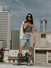Nicerway Two-Toned Bermuda Shorts