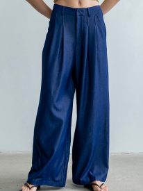 Nicerway Pleated Pants in Blue