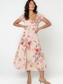 Carly Floral Midi Dress