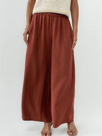Lee Wide Leg Pants in Brick