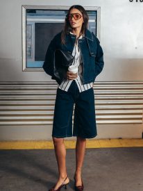 Alden Bermuda Shorts in Dark Wash