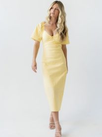 Nicerway Twist Midi Dress