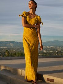 Nicerway Maxi Dress in Chartreuse