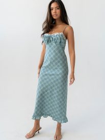 Mylee Plaid Maxi Dress