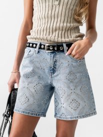 Sydney Studded Denim Shorts