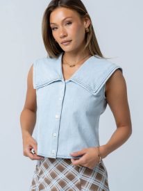 Nicerway Denim Blouse