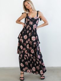 Cashe Ruffle Maxi Dress