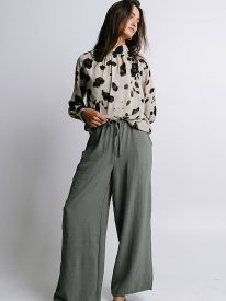 Camille Sheer Blouse in Ivory - FINAL SALE
