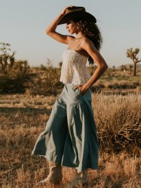 Kali Cropped Wide Leg Pants