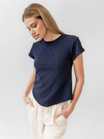 Nicerway Rolled Sleeve Shirt in Navy - FINAL SALE