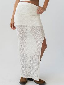 Nicerway Sheer Maxi Skirt
