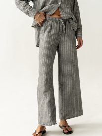 Conner Wide Leg Pants in Black