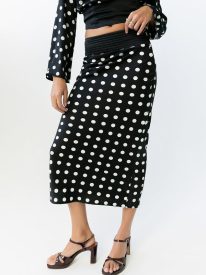 Journey Polka Dot Midi Skirt