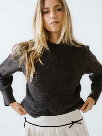 Bostyn Knit Sweater in Brown - FINAL SALE