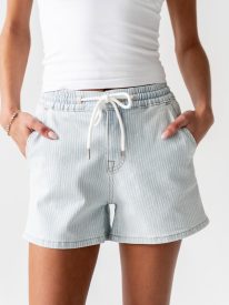 Thomas Striped Denim Shorts