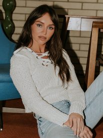 Georgie Knit Sweater in Ivory - FINAL SALE