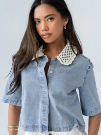 Pierce Denim Blouse