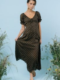 Julianna Polka Dot Maxi Dress