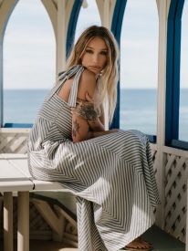 Michelle Striped Maxi Dress
