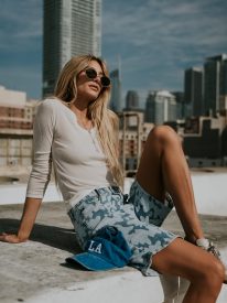Declan Floral Bermuda Denim Shorts