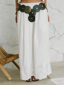 Chloe Embroidered Maxi Skirt