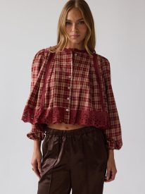 Randall Plaid Blouse - FINAL SALE
