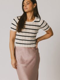 Meggie Striped Sweater in Navy - FINAL SALE