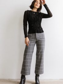 Marie Sheer Top in Black - FINAL SALE