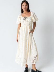 Tracie Sheer Midi Dress