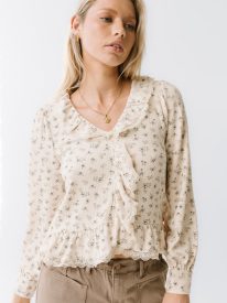 Monty Floral Ruffle Top - FINAL SALE