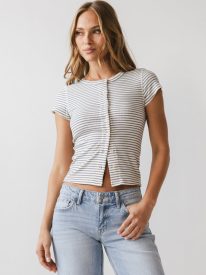 Nicerway Striped Top in Blue