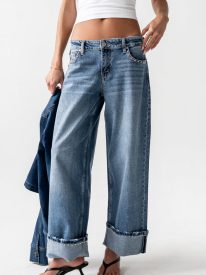 Rika Studded Wide Leg Jeans