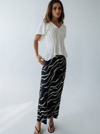 Ariel Abstract Maxi Skirt