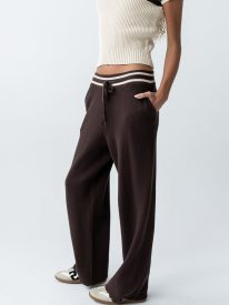 Brea Striped Pants in Brown - FINAL SALE
