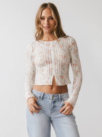 Nicerway Floral Top in Peach - FINAL SALE