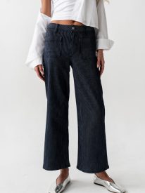 Ariana Striped Wide Leg Jeans