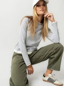 Nicerway Double Layer Top in Grey - FINAL SALE