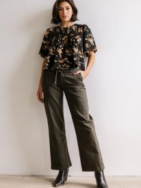 Rose Pleated Blouse - FINAL SALE