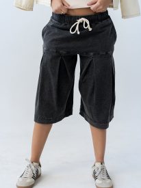 Micha Pleated Shorts in Black
